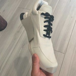 RICK OWENS X ADIDAS 2017 Level Runner Low Milk Sneakers MENS US 7.5